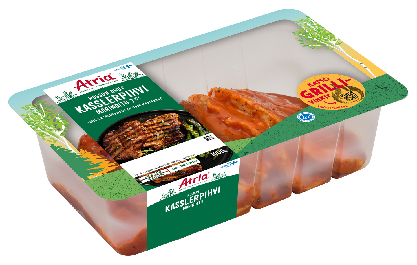 Atria possun ohut kasslerpihvi marinoitu 1 kg