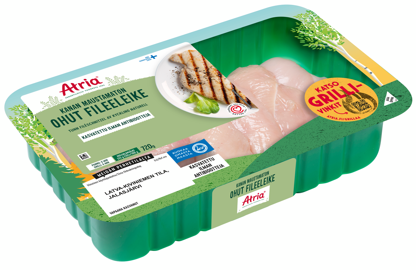 Atria Kanan Ohut Fileeleike Naturel 720g