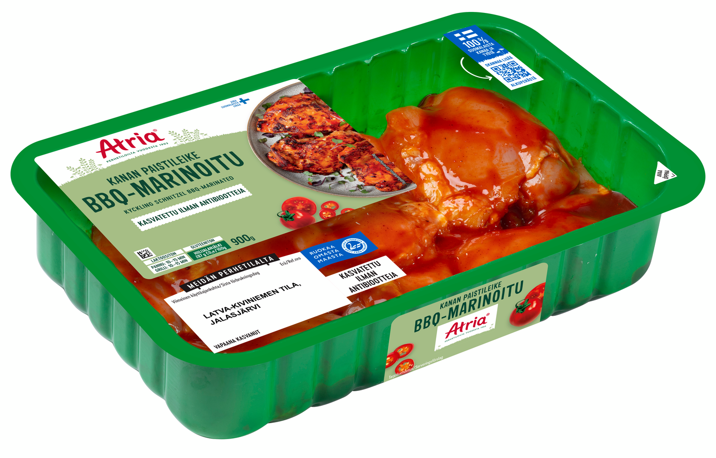 Atria kanan paistileike BBQ-marinoitu 900 g