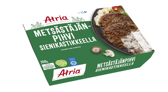 Atria metsästäjänpihvi sienikastikkeella 350g