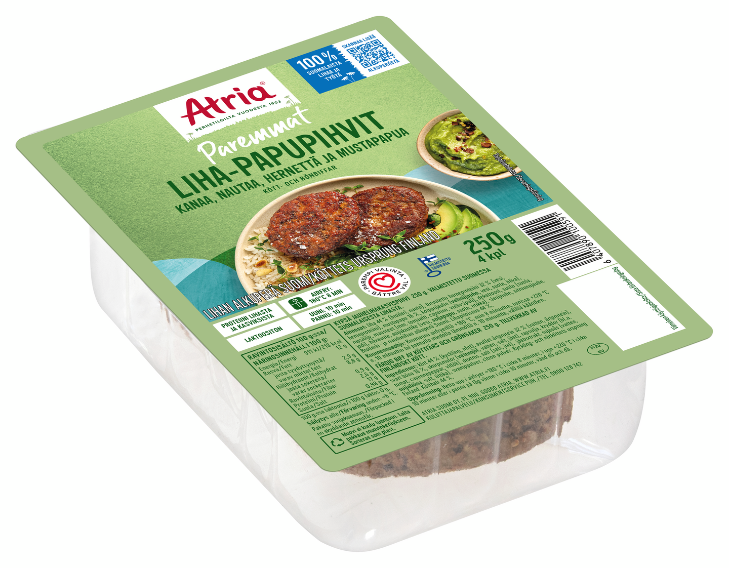 Atria liha-papupihvit 250g
