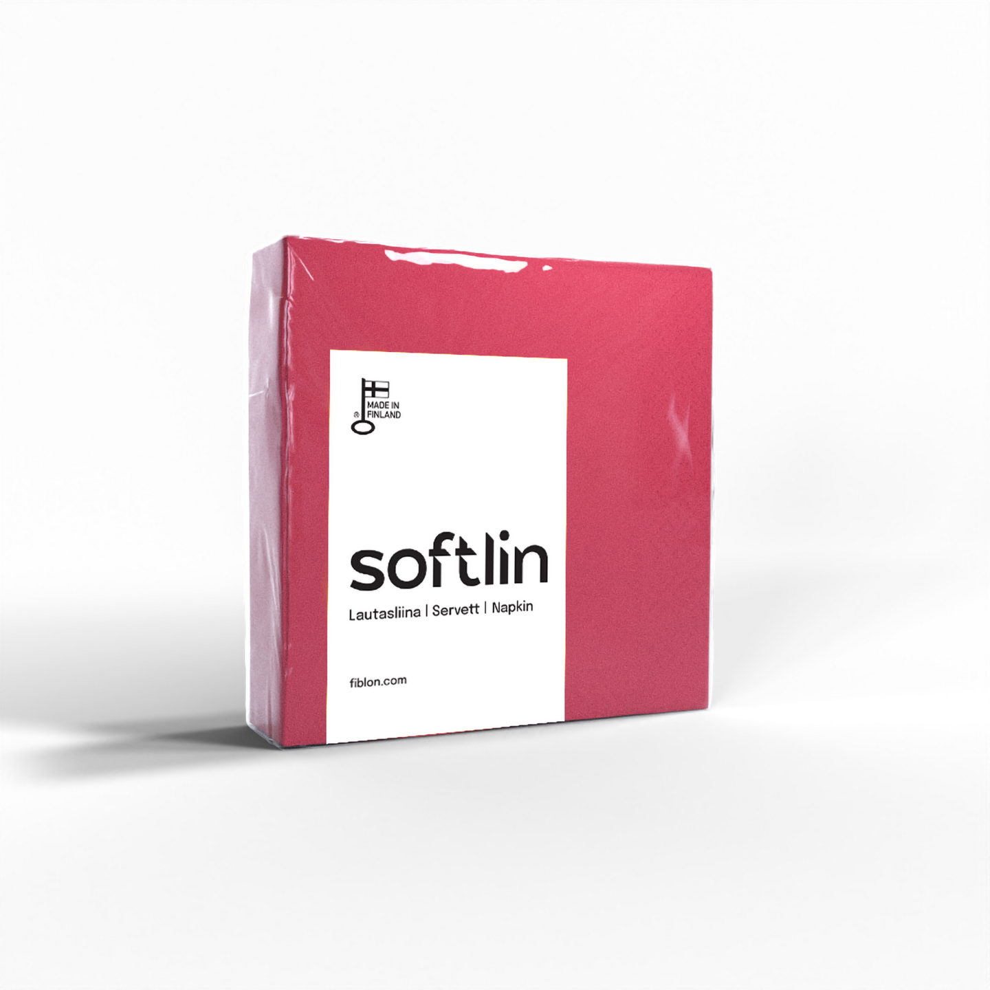 Softlin Basic lautasliina vadelma 24cm 2-krs 1/4 100kpl