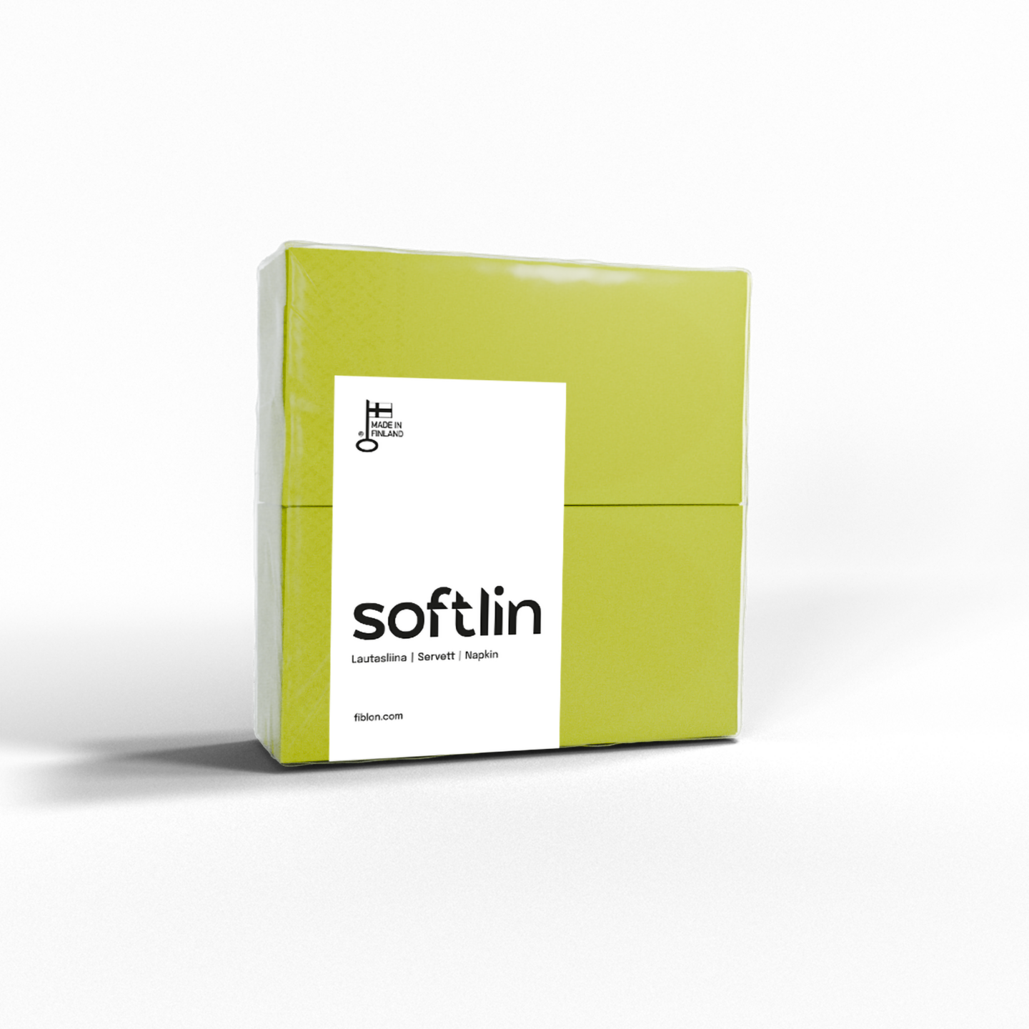 Softlin Basic lime lautasliina 33cm 2-krs 1/8 100kpl