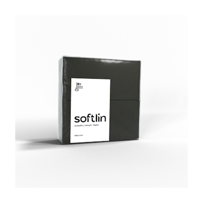 Softlin Basic musta lautasliina 33cm 2-krs 1/8 100kpl