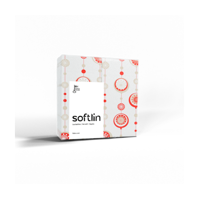 Softlin Basic Joulupallot lautasliina 39cm 2-krs 1/8 100kpl