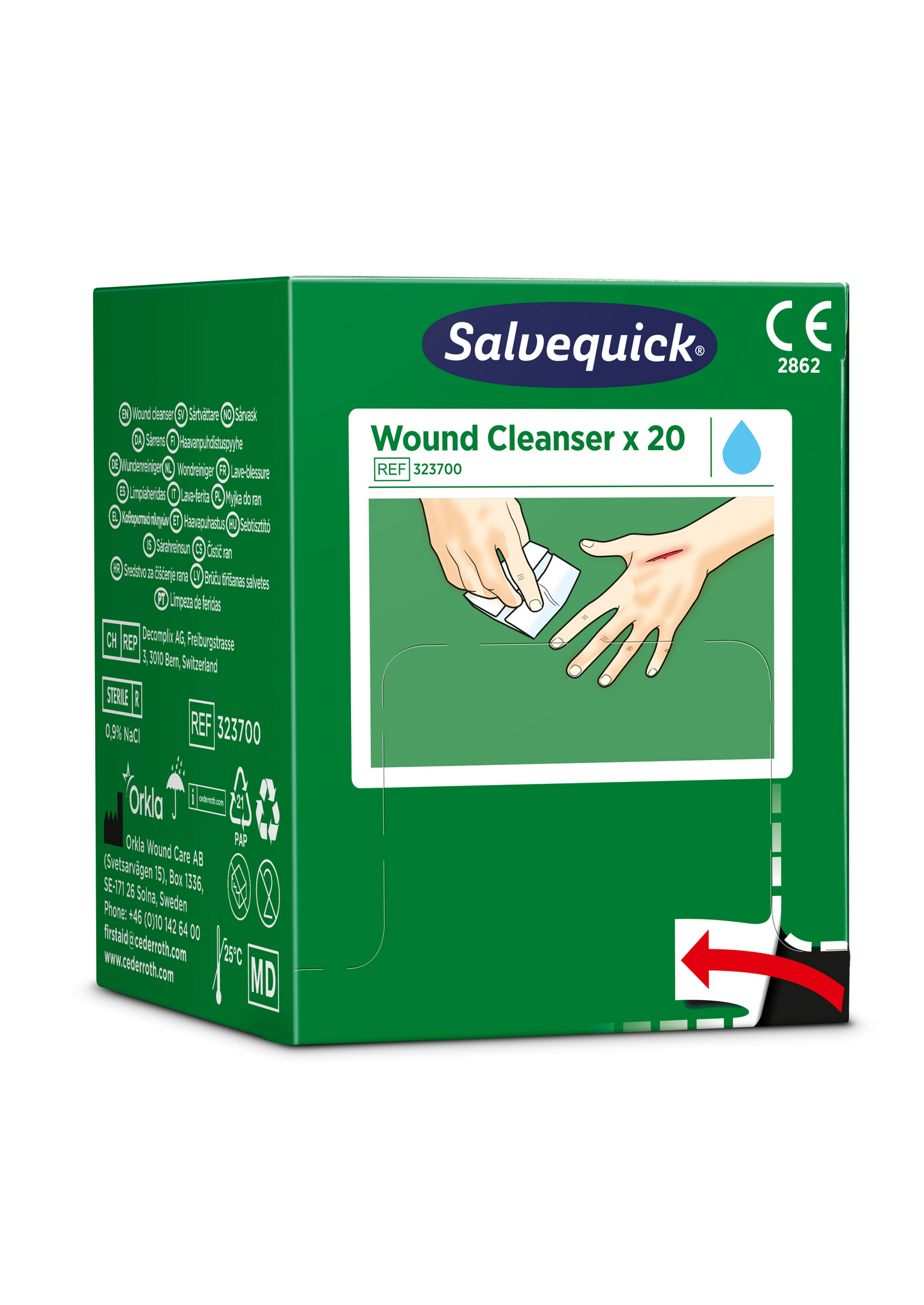Haavapyyhe Salvequick 20 kpl/ras