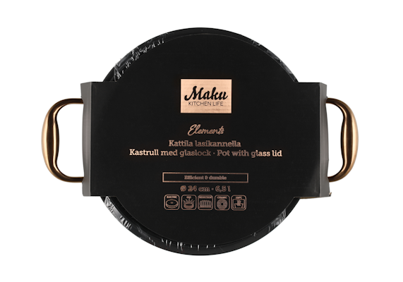 Maku Elements kattila lasikannella 24 cm