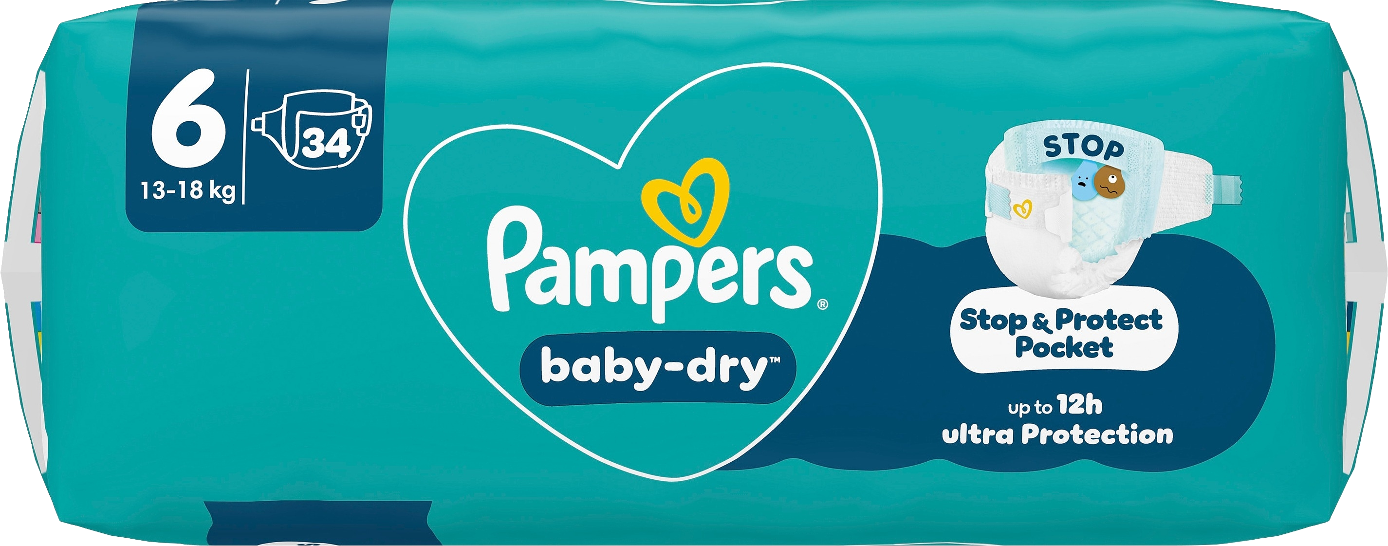 Pampers Baby Dry S6 13-18kg 34kpl teippivaippa
