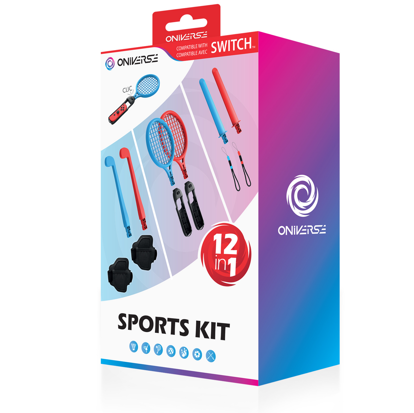 Oniverse Nintendo Switch Sports 12-in-1 -tarvikepakkaus