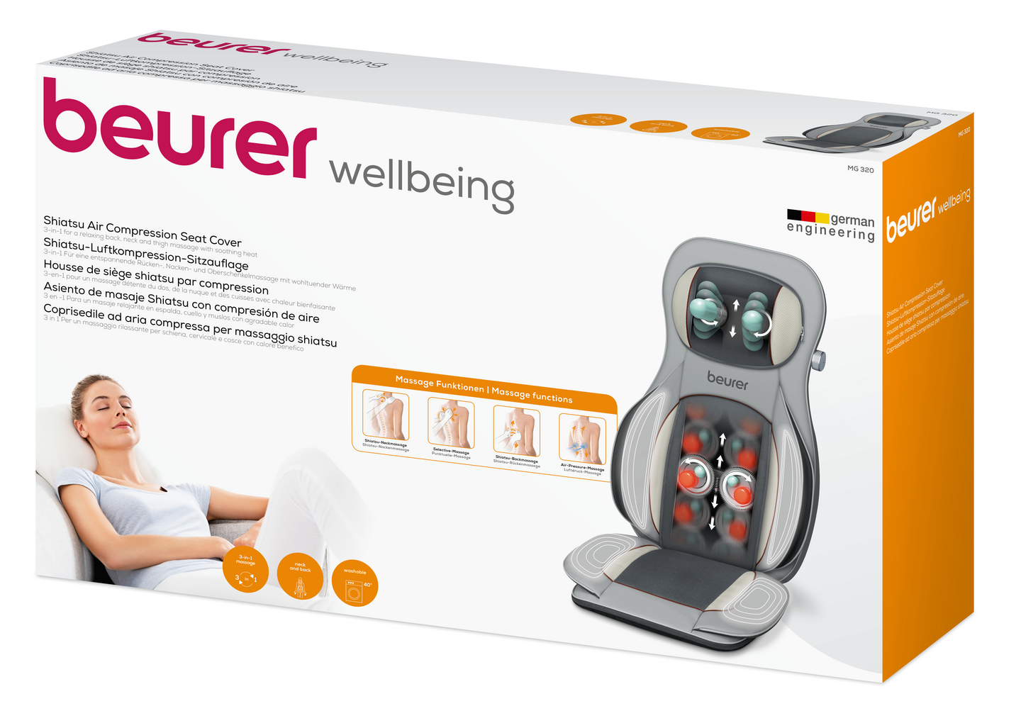 Beurer MG320 HD 3-in-1 -shiatsuistuin