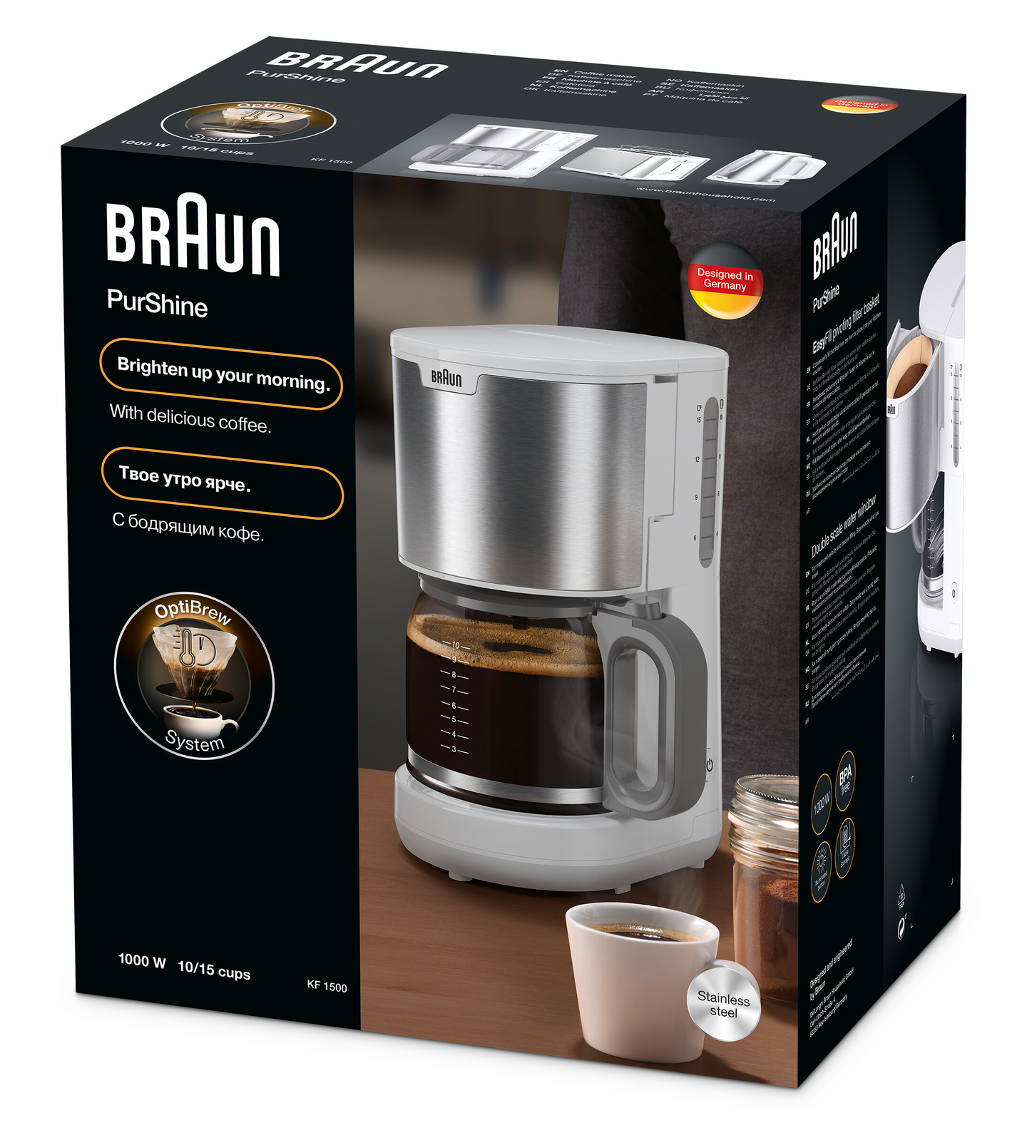 Braun PurShine KF1500WH -kahvinkeitin
