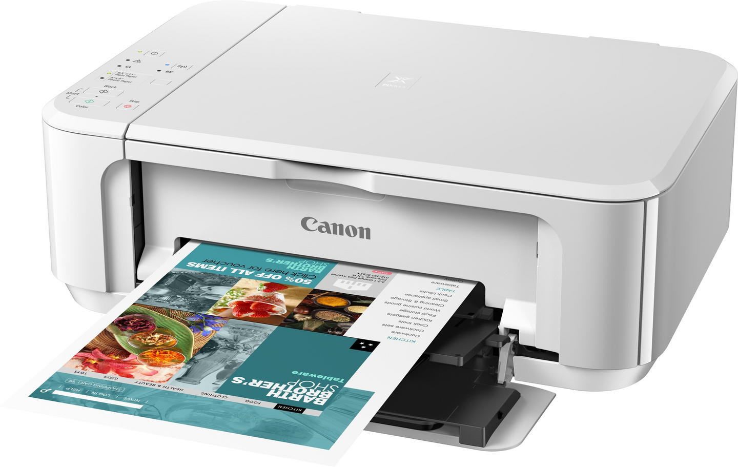 Canon Pixma MG3650S -monitoimitulostin, valkoinen