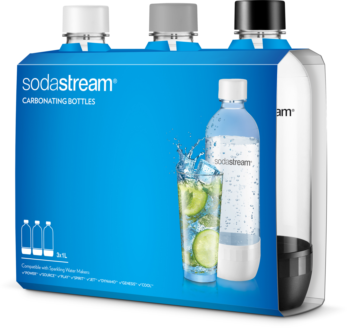Sodastream täyttöpullot 3x1L