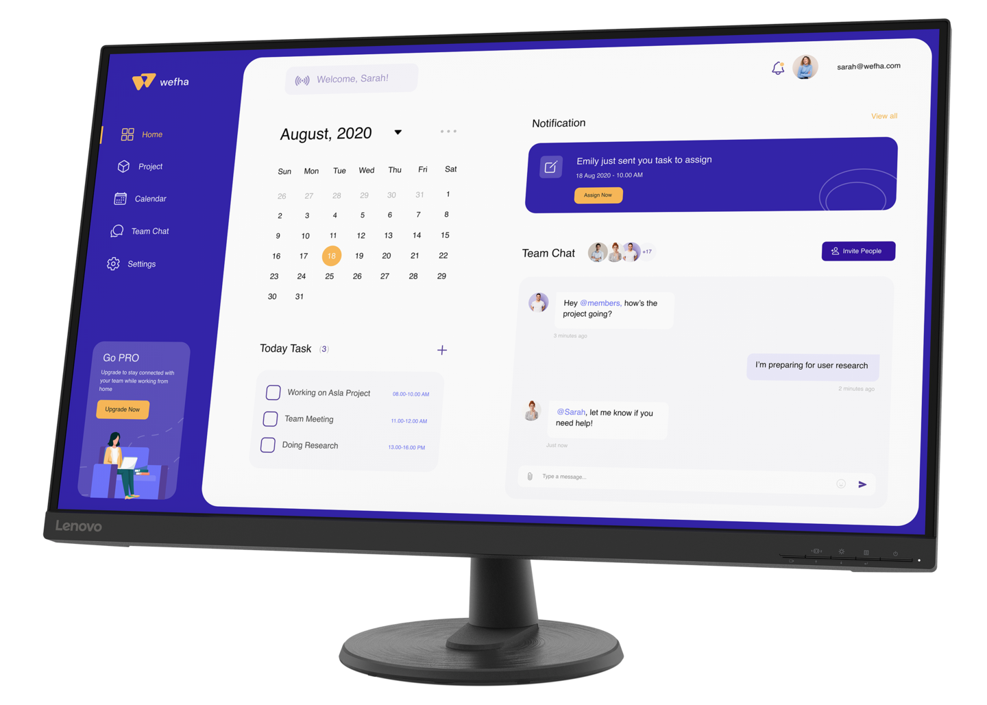 Lenovo D32u-40 31,5" -näyttö