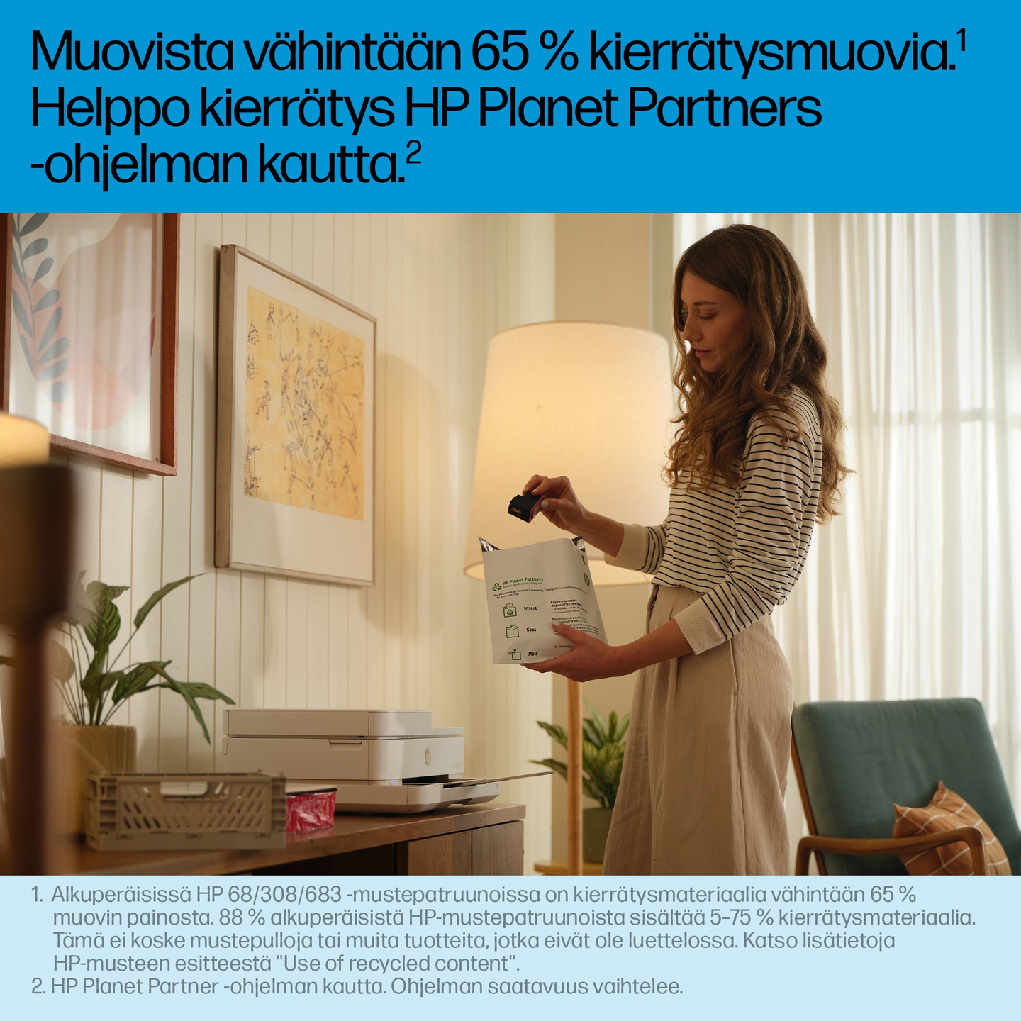 HP 308 -kolmivärimustekasetti
