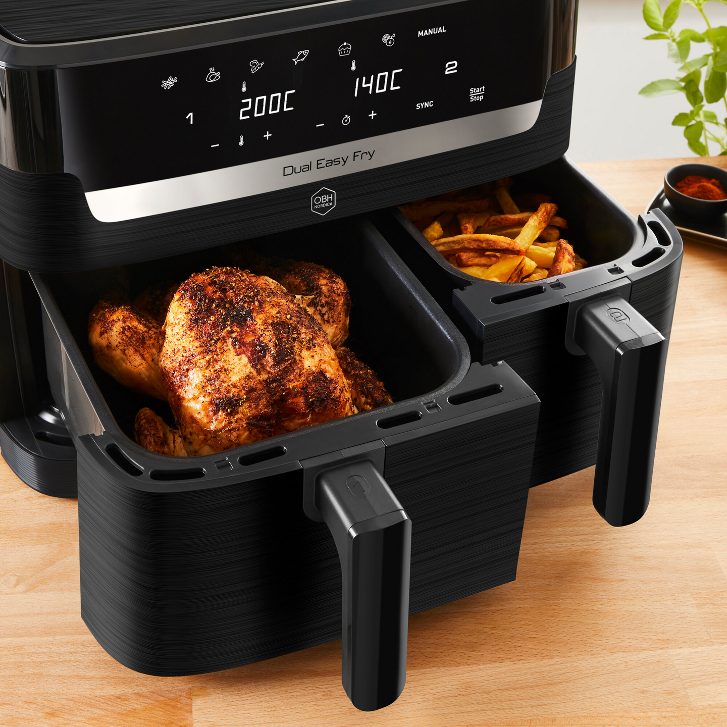OBH Nordica Dual Easy Fry AG901NS0 -airfryer