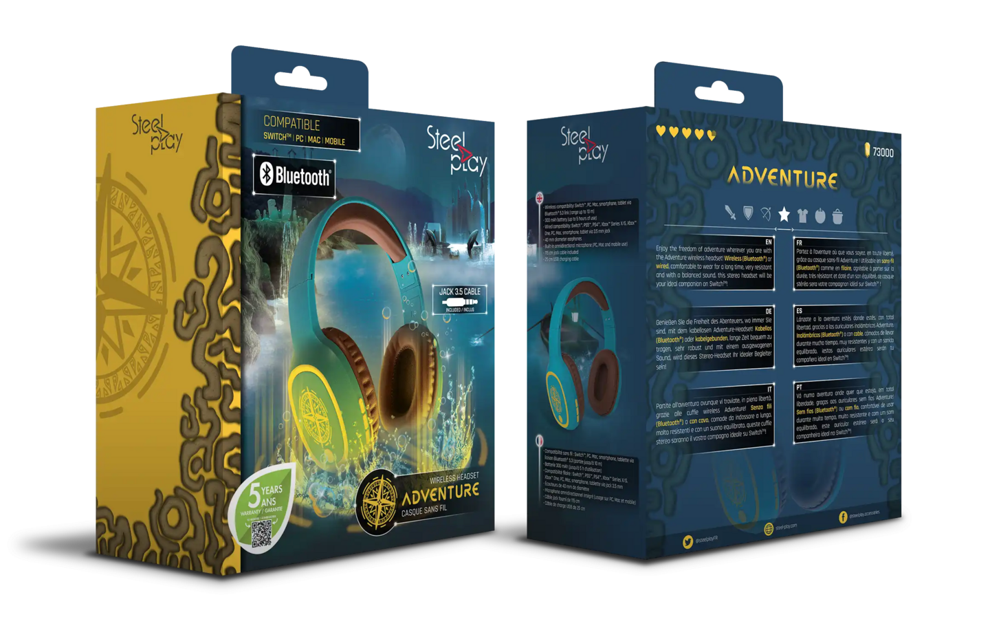 Steelplay Adventure -langattomat pelikuulokkeet