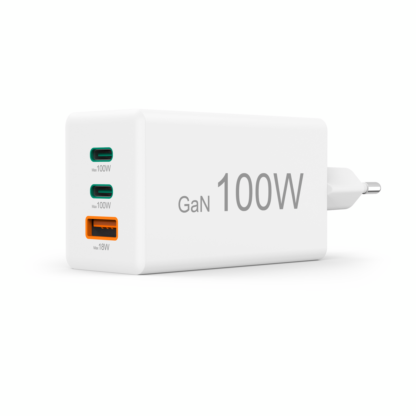 Hama Mini 100 W GaN 2 x USB-C + USB-A -laturi