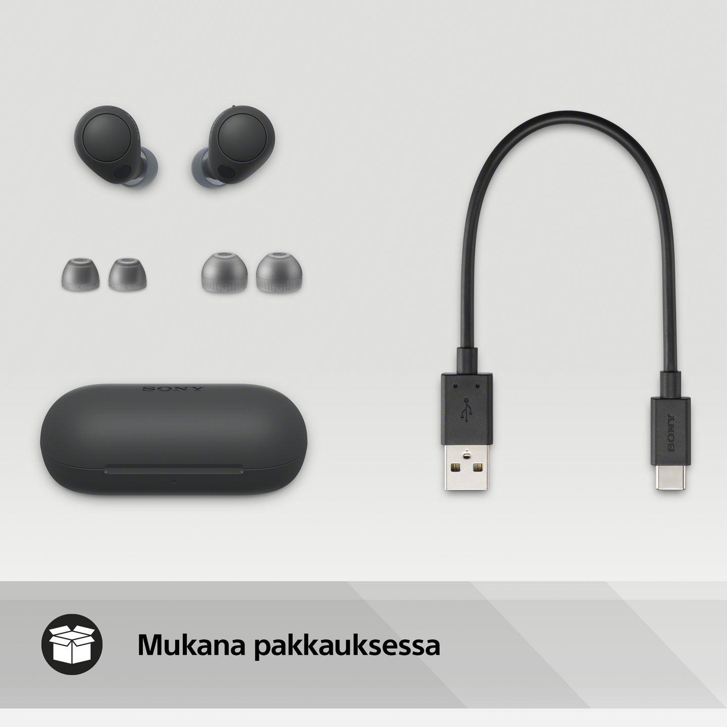 Sony WF-C700N -langattomat vastamelunappikuulokkeet, musta