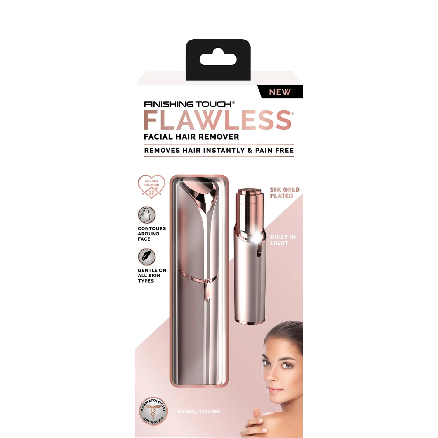 Flawless Face Battery -kasvojen karvanpoistolaite
