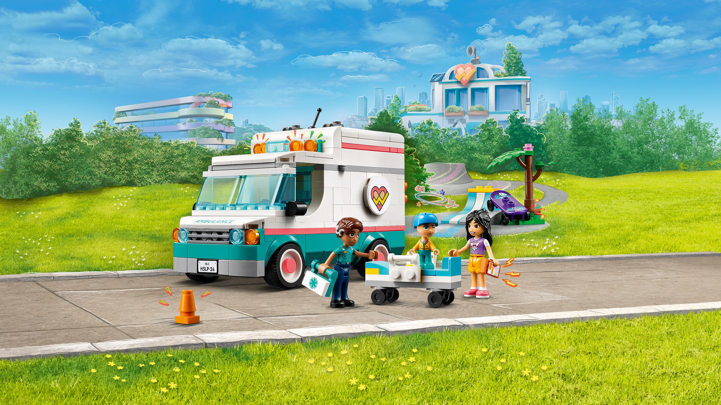 LEGO Friends 42613 Heartlake Cityn sairaalan ambulanssi