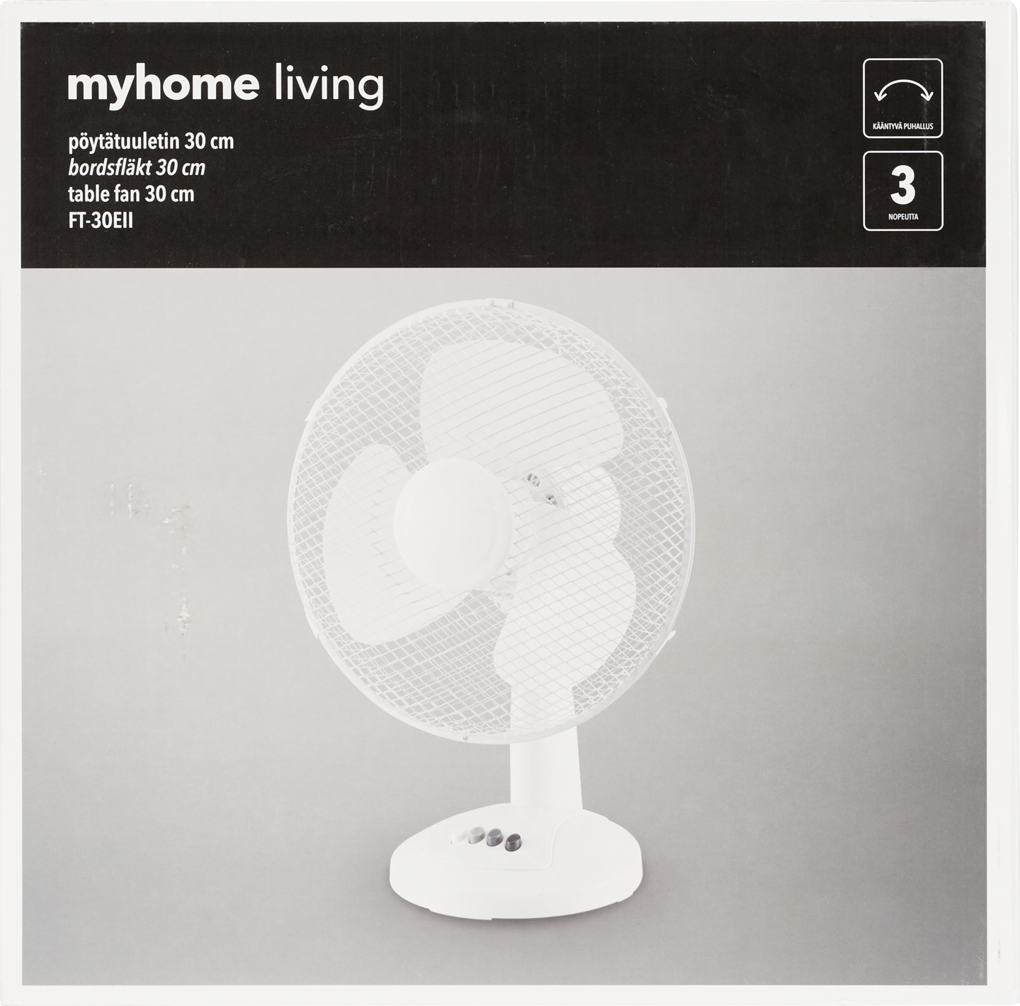 myhome living FT-30EII 30 cm -pöytätuuletin