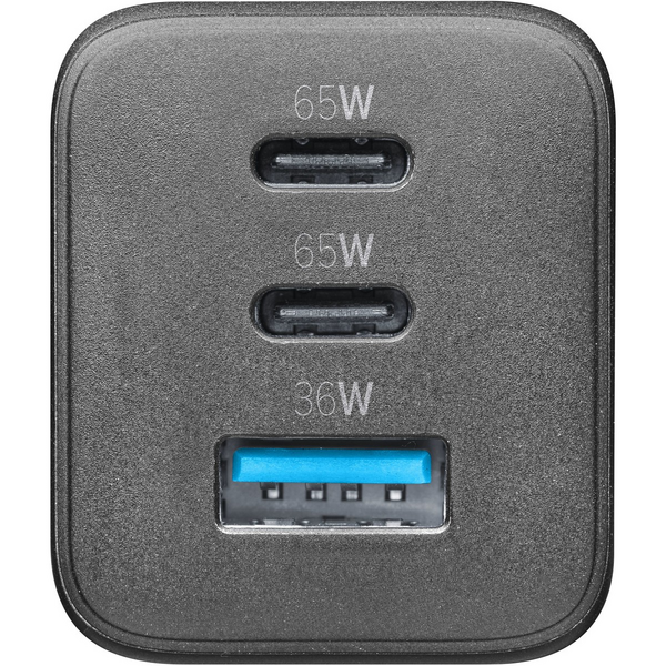 Cellularline Multipower Micro 65 W GaN 2 x USB-C + USB-A -laturi