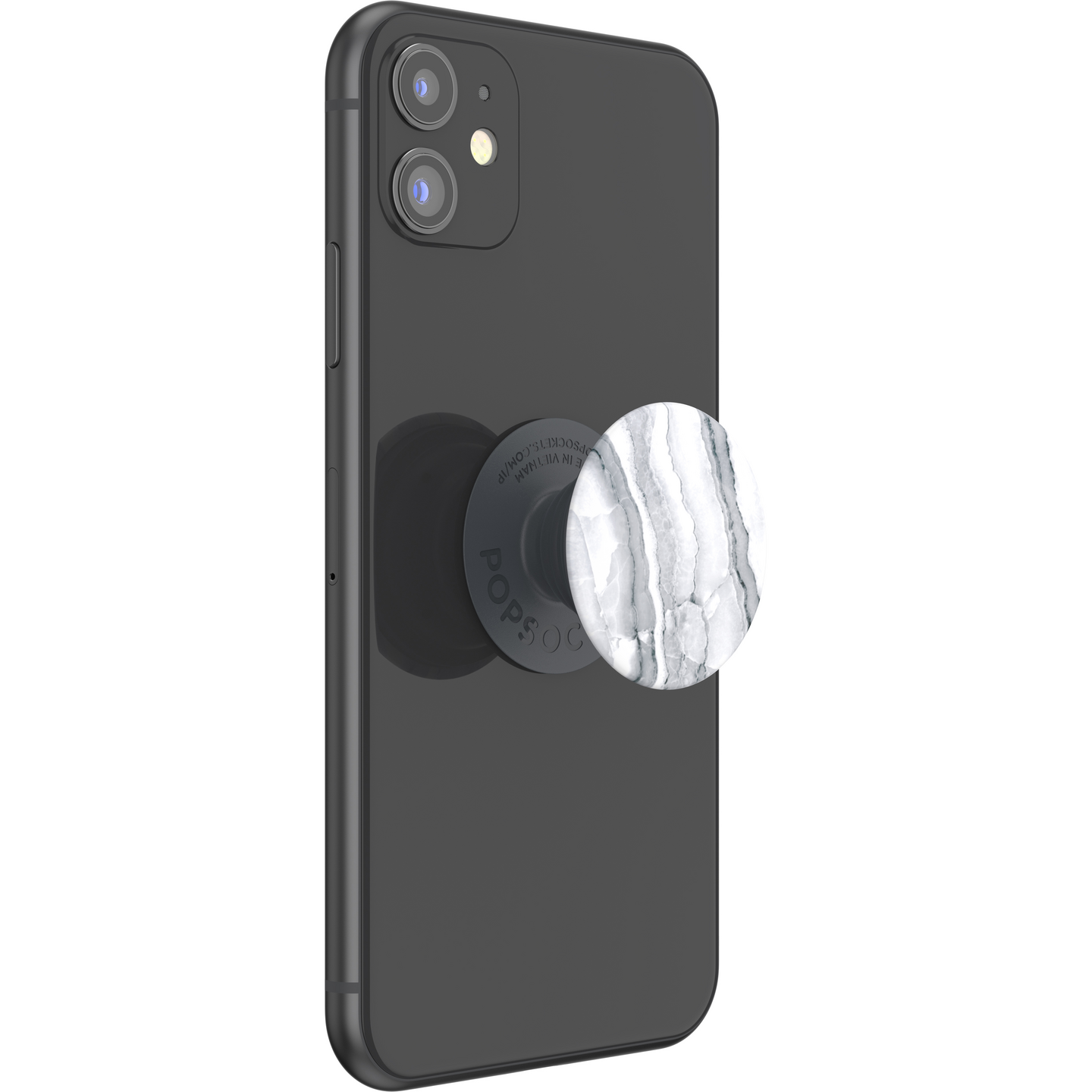PopSockets Basic White Granite -pidike