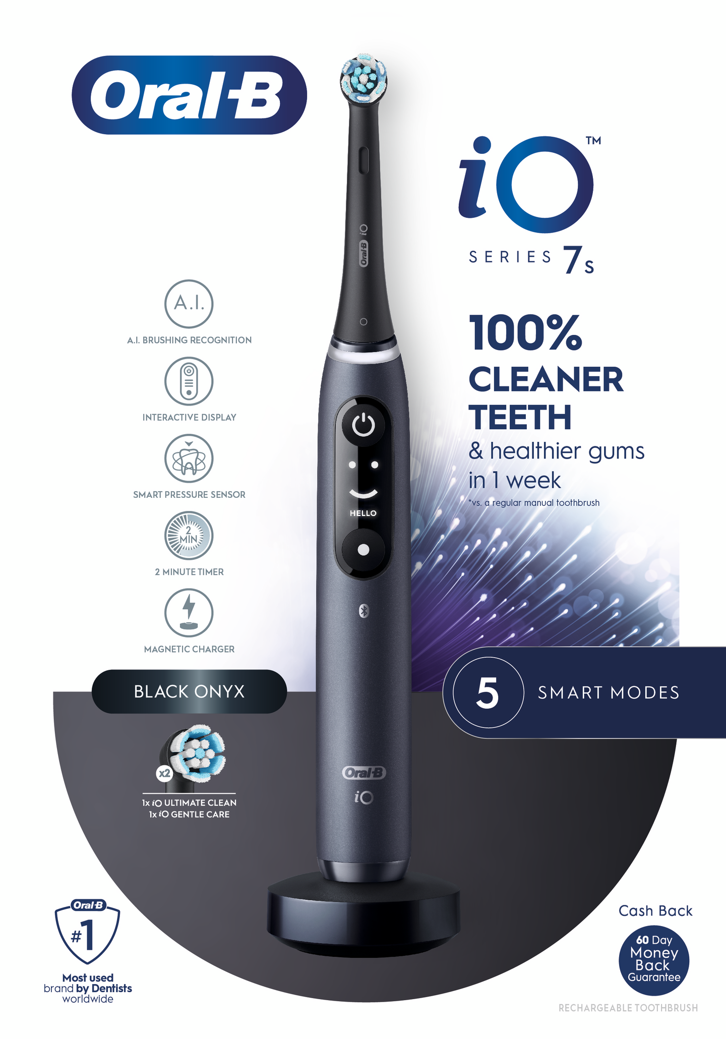 Oral-B iO7s Black Onyx -sähköhammasharja