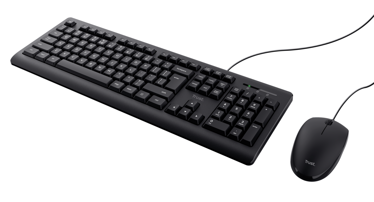 Trust Basics langallinen -näppäimistö ja hiiri