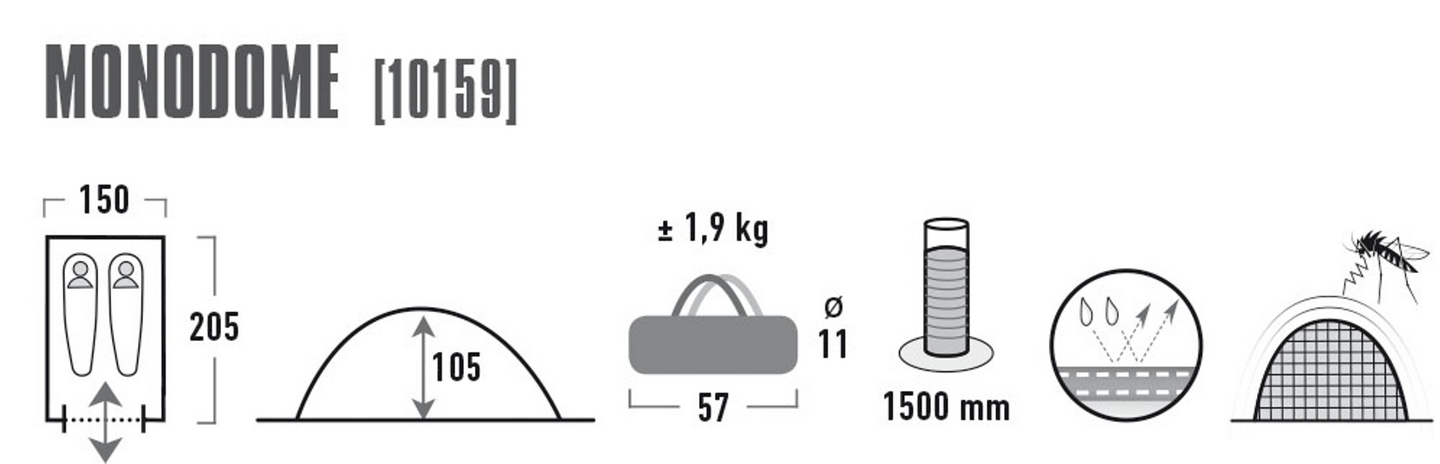 High Peak Monodome 2  teltta