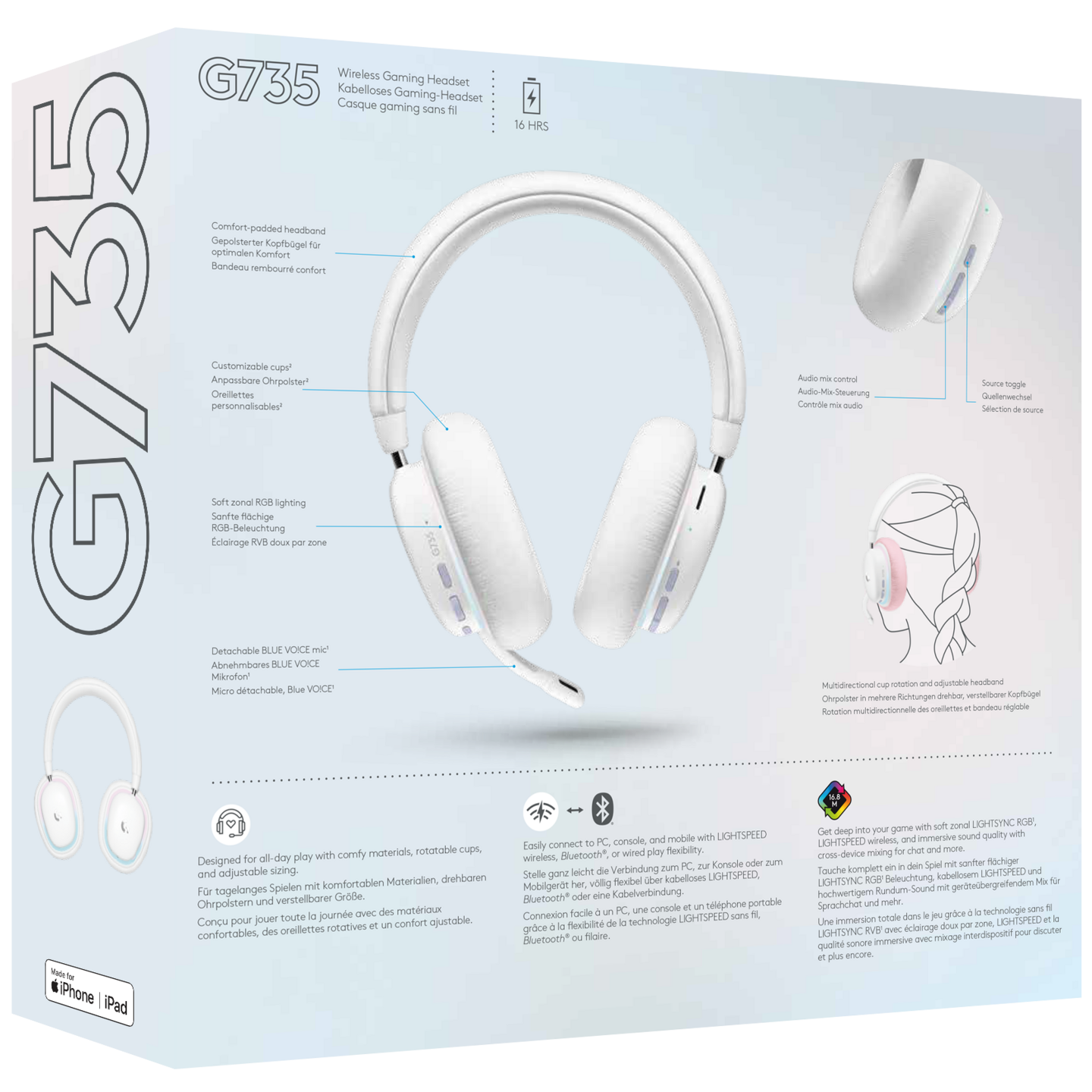 Logitech G735 -langattomat pelikuulokkeet