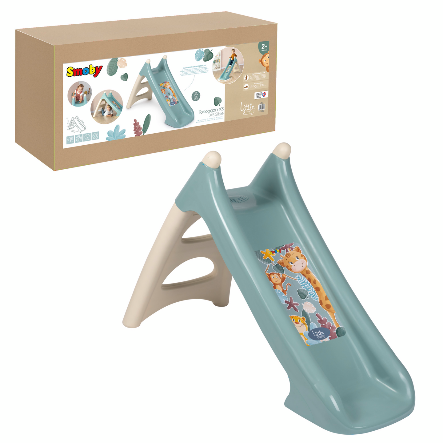 Smoby Little Smoby Green XS Liukumäki, pastelli