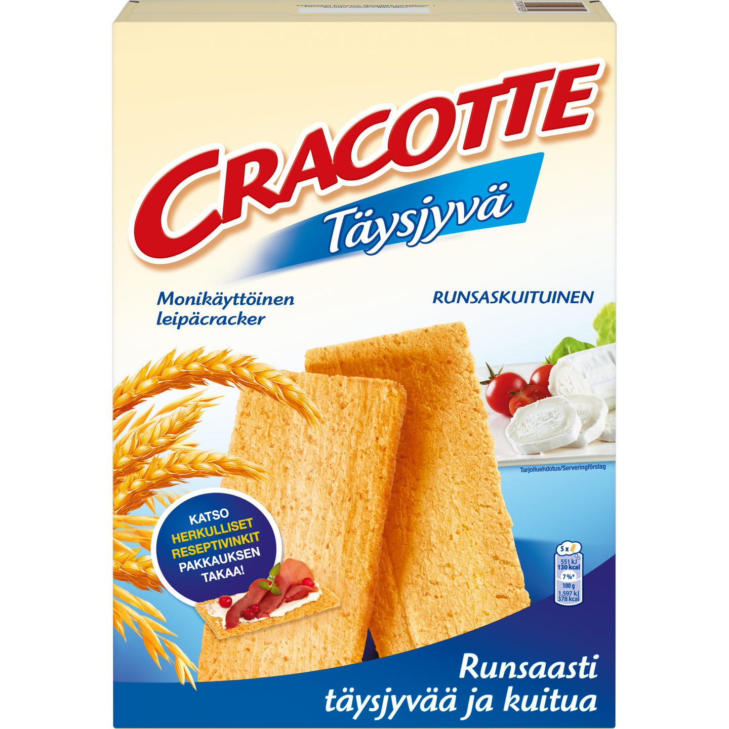 Jyväshyvä Cracotte täysjyvä 250g