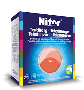 Nitor tekstiiliväri 175 g koralli 3036