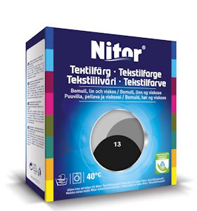 Nitor tekstiiliväri 175 g musta 3013