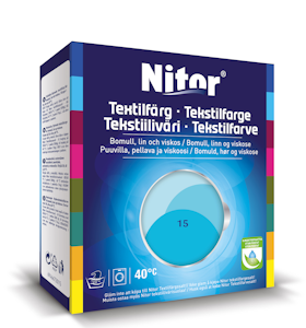 Nitor tekstiiliväri 175 g turkoosi 3015