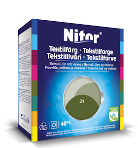 Nitor tekstiiliväri 175 g oliivi 3021