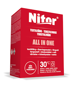 Nitor tekstiiliväri All in one 230g punainen