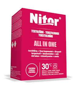 Nitor tekstiiliväri All in one 230g fuchsia