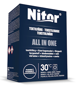 Nitor tekstiiliväri All in one 230g mariini