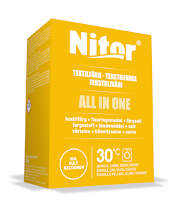 Nitor tekstiiliväri All in one 230g keltainen