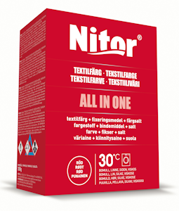 Nitor tekstiiliväri All-in1 350g punainen