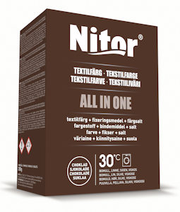 Nitor tekstiiliväri All-in1 350g suklaa