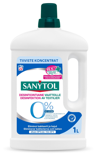 Sanytol desinfiointiaine vaatteille 0% 1l