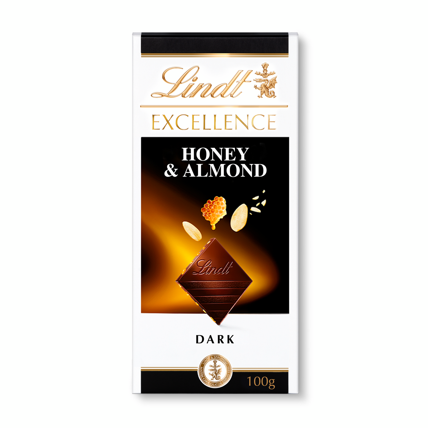 Lindt EXCELLENCE Hunaja-manteli tumma suklaalevy 100g