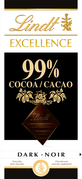 Lindt EXCELLENCE 99% tumma suklaalevy 50g