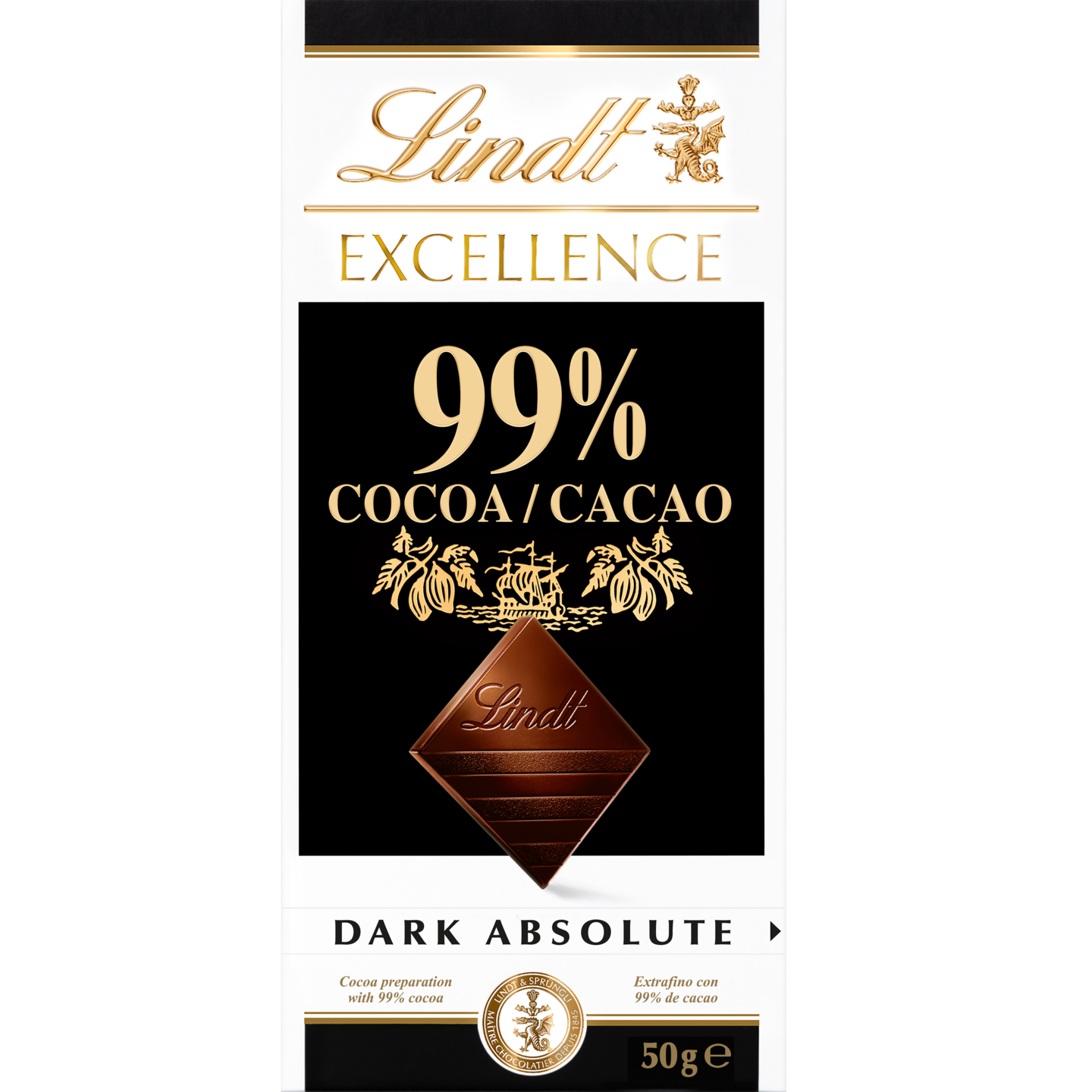 Lindt EXCELLENCE 99% tumma suklaalevy 50g