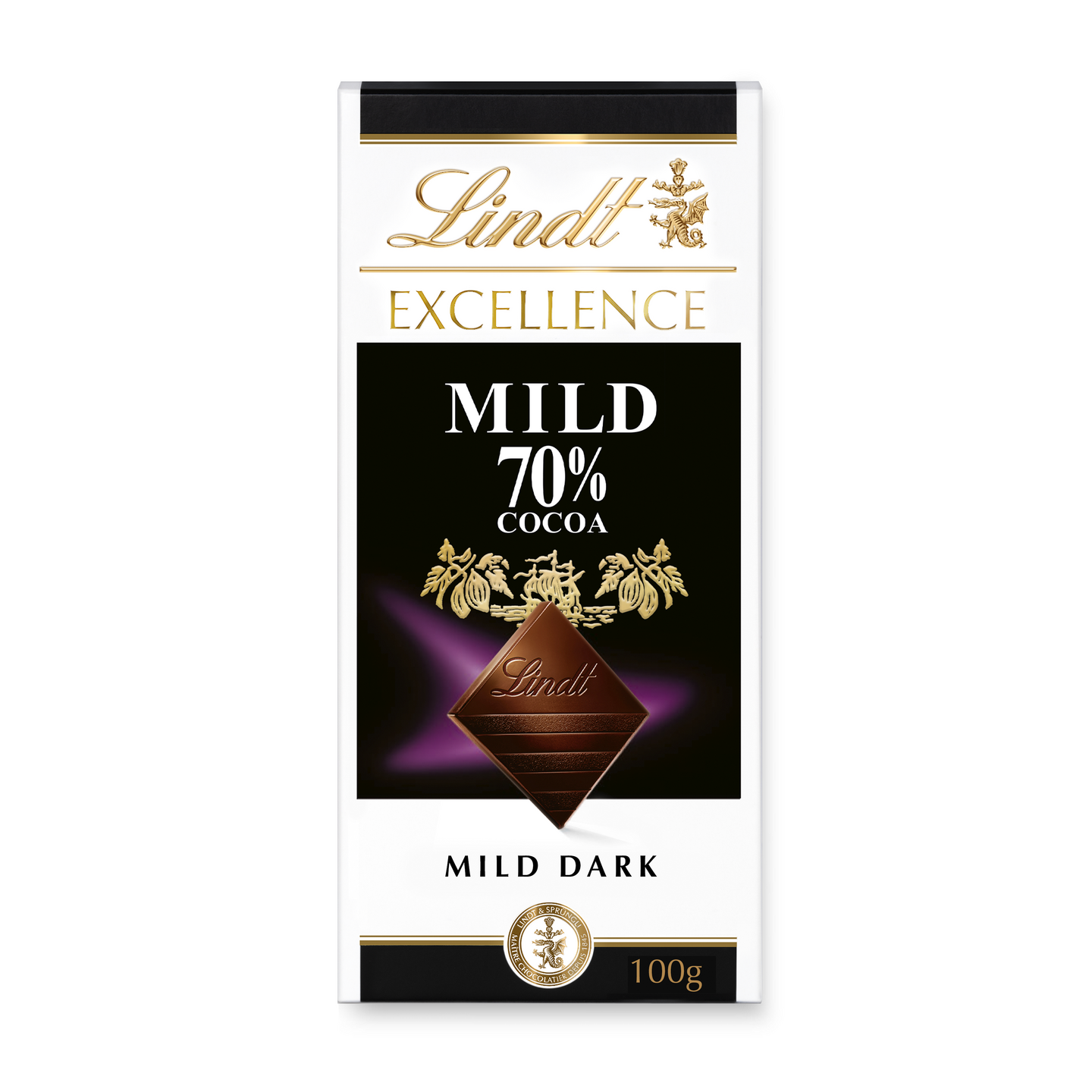 Lindt EXCELLENCE Mild 70% tumma suklaalevy 100g