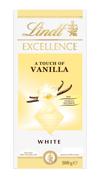 Lindt Excellence White Vanilla valkosuklaalevy 100g